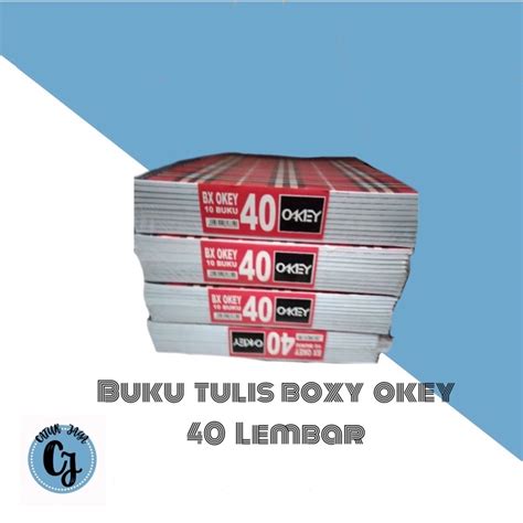 Jual Buku Tulis Boxy Okey Murah 40 Lembar Shopee Indonesia