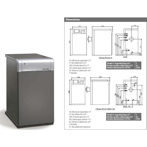 CLIMA PLUS H HFD Caldera de gasóleo a baja temperatura Domusa