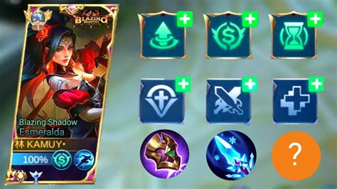 REKOMENDASI BUILD DAN EMBLEM TOP GLOBAL ESMERALDA Mobile Legends