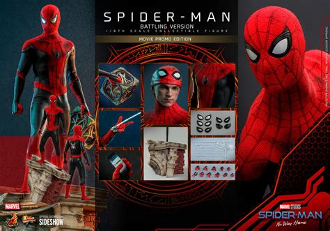 Easy To Clean And Maintain Hot Toys Spider Man Battling Version Movie Promo Edition Cosplayg