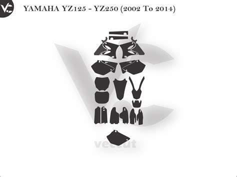 Yamaha Yz Yz To Wrap Cut Template Vectorgi