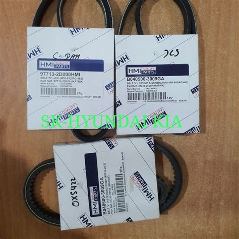 Van Belt Hyundai Matrix Kia Pride Hmi Set Pc Shopee Philippines