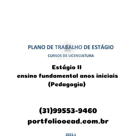 Projeto De Extensão Pedagogia