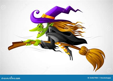 Witch Halloween Scene Cartoon Vector | CartoonDealer.com #34206867