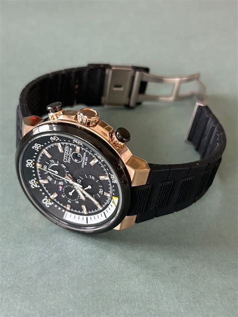 Citizen Eco Drive Ca E Endeavor Chronograph Rubber Mm Solar Men