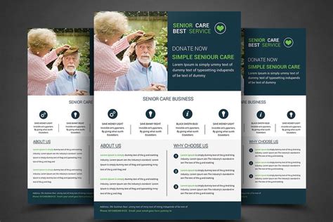 Elderly Care Flyer Print Templates Flyer Printing Brochure Design Template Free Brochure