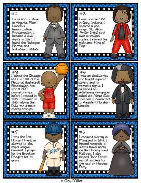 Black History Month Scoot Activity Book Units Teacher