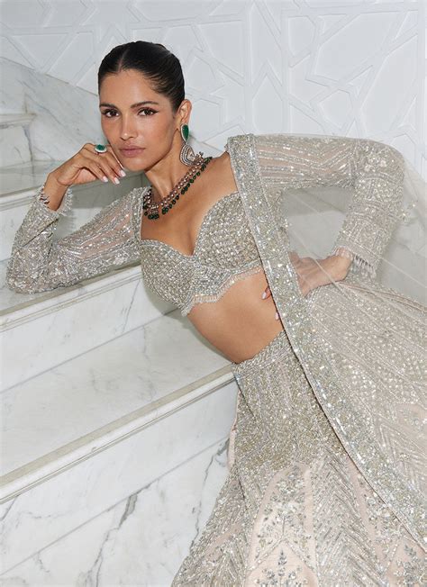 NUDE NET LEHENGA CHOLI SET Meraki