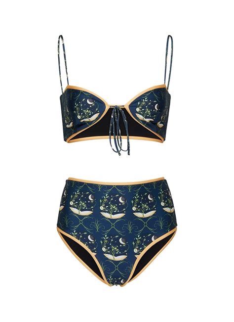 Agua By Agua Bendita Margaret Estelar Bikini Set In Blue Lyst