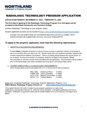 Fillable Online Radiologic Technology Aas T Fax Email Print Pdffiller