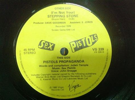 Sex Pistols I M Not Your Stepping Stone Inch Vinyl Single Inch Record Classical Co Uk