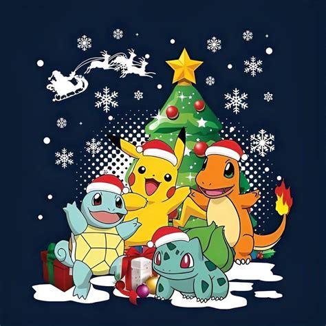 Pin By Manon Tirateau On Dessiner Christmas Pokemon Nerdy Christmas