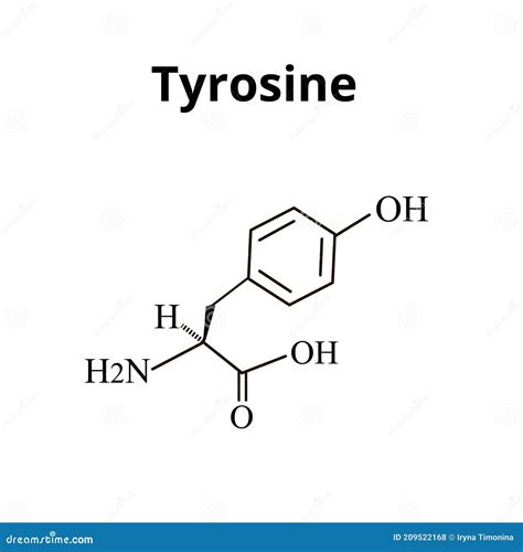 The Amino Acid Tyrosine Chemical Molecular Formula Of Tyrosine Amino