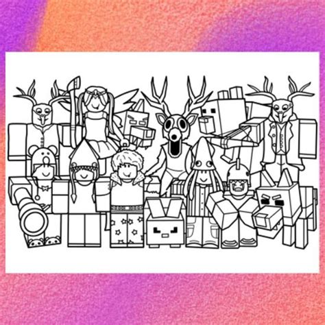 99 Nights In The Forest Coloring Page Etsy