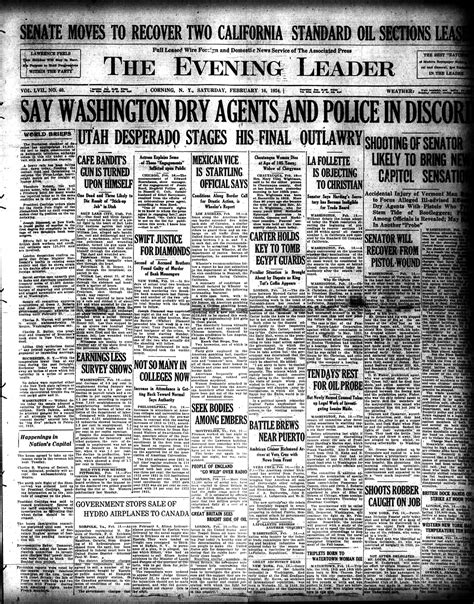 Local History Photos & Newspaper: February 16, 2024 | Corning History