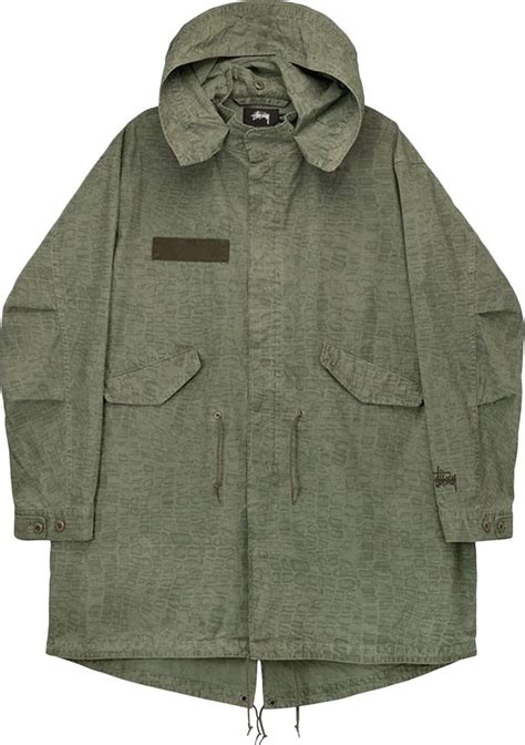 Buy Stussy Nyco Fishtail Parka Olive 115690 Oliv Goat