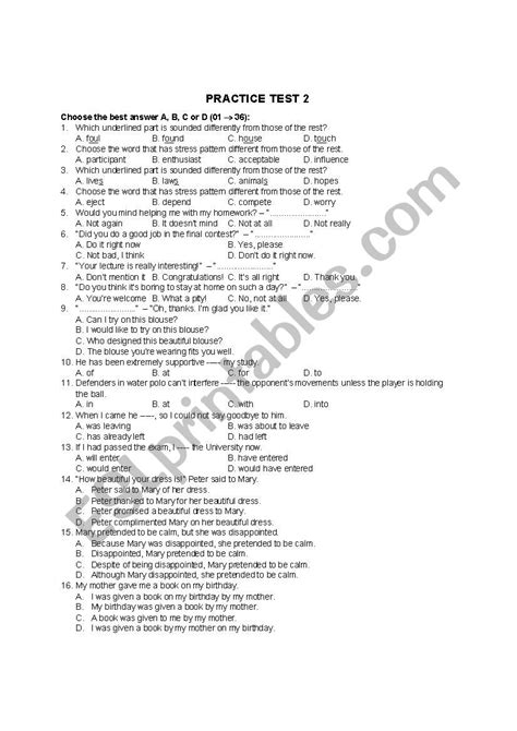 Integrated Test Esl Worksheet By Nicobeoa13