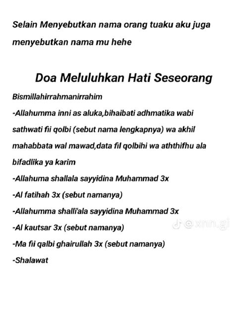 Doa Meluluhkan Hati Seseorang | PDF