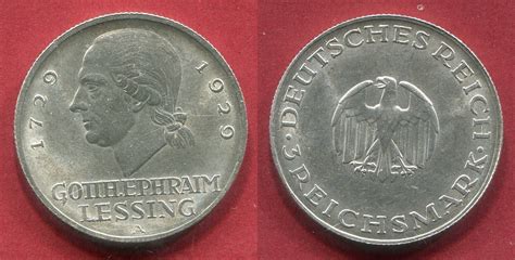 Weimarer Republik Deutsches Reich 3 Mark Silber Gedenkmünze 1929 A