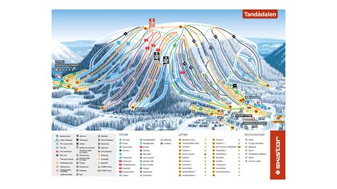 Tandådalen Ski Map And Resort Information - Free Piste Map