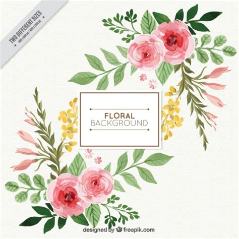 Free Watercolor Floral Background at PaintingValley.com | Explore ...