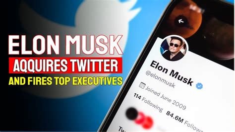 Elon Musk Completes Purchase Of Twitter Fires Top Executives Youtube