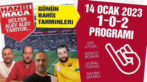 Ocak G N N Iddaa Tahminleri Premier Lig S Per Lig