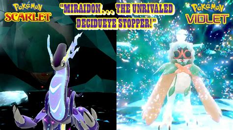 Pok Mon Scarlet Violet Miraidon The Unrivaled Decidueye Stopper