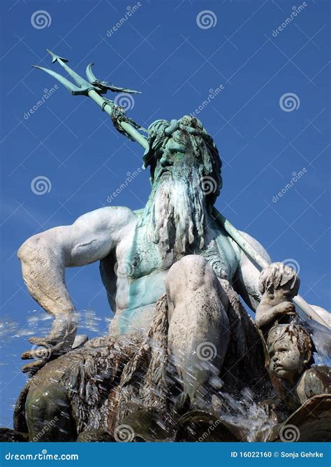 Man With Big Fork As A Neptune Trident Royalty Free Stock Photo