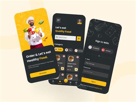 Restaurant Mobile App Ui Design Behance