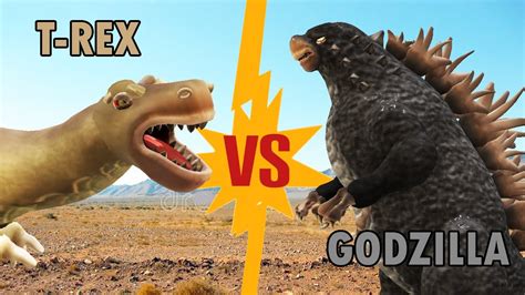 Giant T Rex Vs Godzilla 2019 Spore Youtube