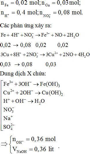 Cho hỗn hợp gồm 1 12 gam Fe và 1 92 gam Cu vào 400 ml dung dịch chứa hỗn