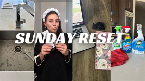 Sunday Reset Vlog Self Care Routine Asmr Deep Cleaning Laundry