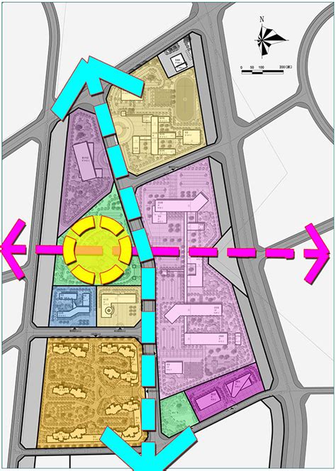 建筑分析图功能分区建筑能分区分析图居住区能分区分析图大山谷图库