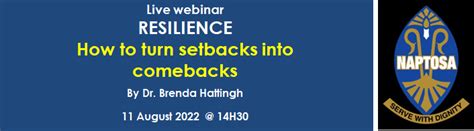 Resilience How To Turn Setbacks Into Comebacks Webinar