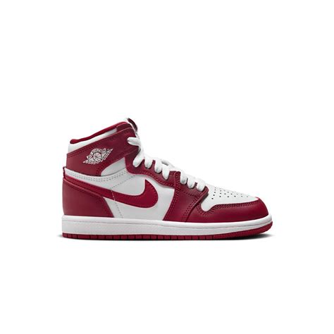 jordan little kids jordan 1 retro high og white team red