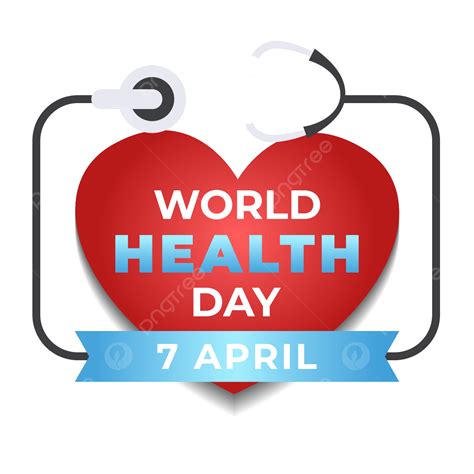 World Health Day Vector Hd Png Images Rectangle Line Cable Stethoscope