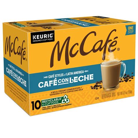 McDonalds McCafé McCafé Café con Leche K Cup Pods 10 ct Delivery or