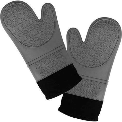 Gants de Four maniques Gants de Cuisine Silicone résistant à la