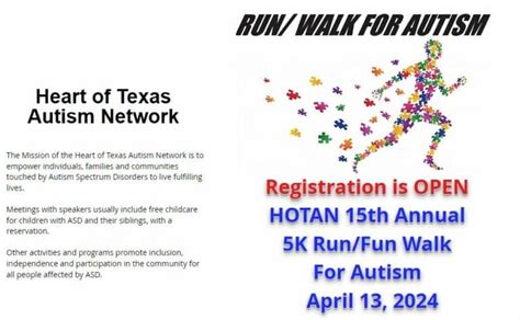 Hotan K Run Fun Walk For Autism Focus Behavioral