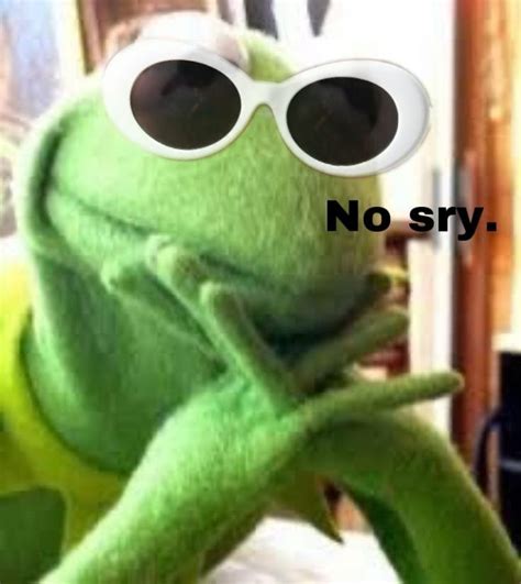 Kermit Funny Meme with Sunglasses