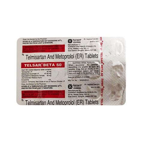 Telsar Beta Tablet S Price Uses Side Effects Netmeds