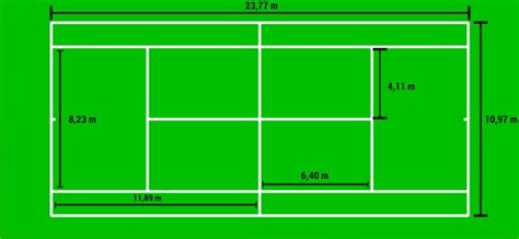Medida Quadra De Tenis - Medidas da Quadra de Tênis Para Jogar Simples e Duplas.