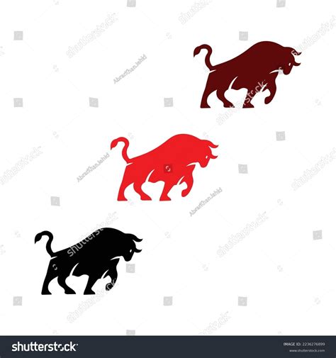 Bull Animal Vector Logo Design Icon Stock Vector Royalty Free