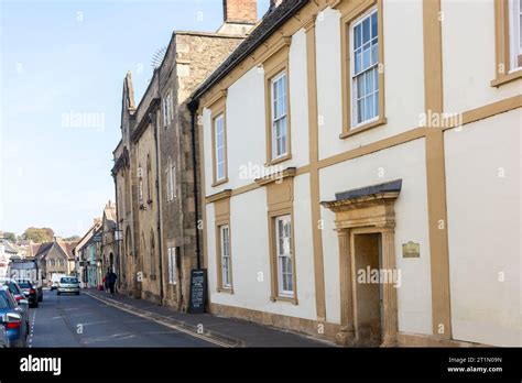 Period Buildings High Street Bruton Town Centre Somerset Uk Engl Hi Res