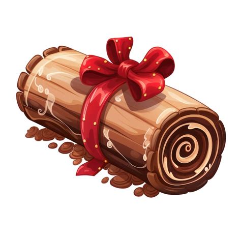 Premium Ai Image Yule Log