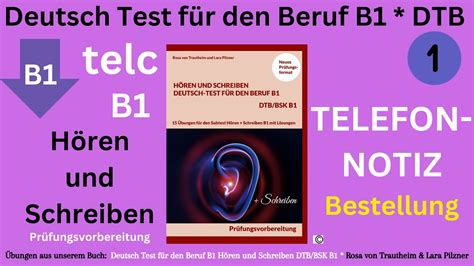 H Ren Und Schreiben Beruf B Deutsch Test F R Den Beruf B Dtb