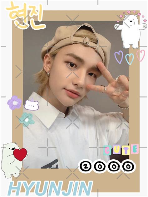 Hyunjin Sticker For Sale By Marisaurban Redbubble