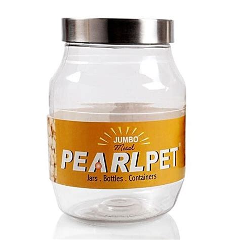 Buy Pearlpet Slim Jumbo Pet Jar With Stainless Steel Cap 4 Kg Online At