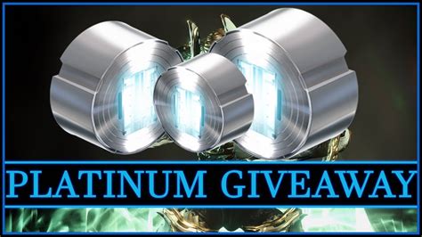 1000 Platinum Warframe Giveaway All Platforms Youtube